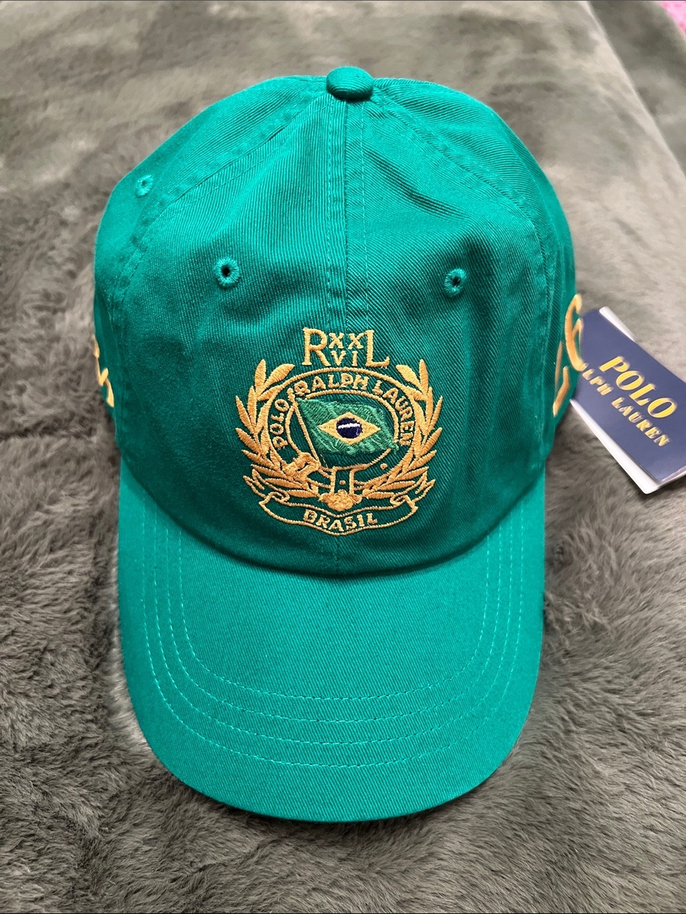 New Mens POLO RALPH LAUREN Brazil 🇧🇷 adjustable hat.
